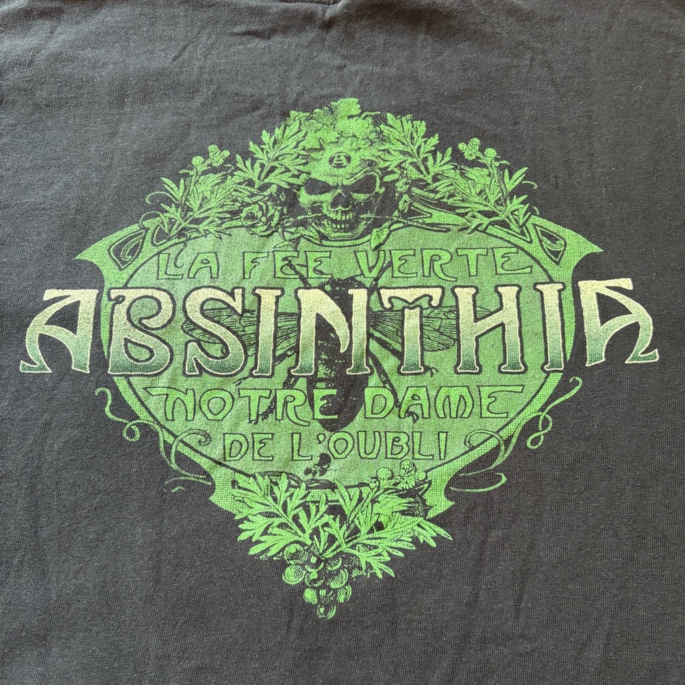 Gildan Black T-Shirt with Green Fairy Design - Picture 6 of 8